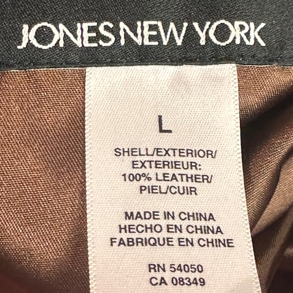 Jones New York leather coat - Picture 6 of 7